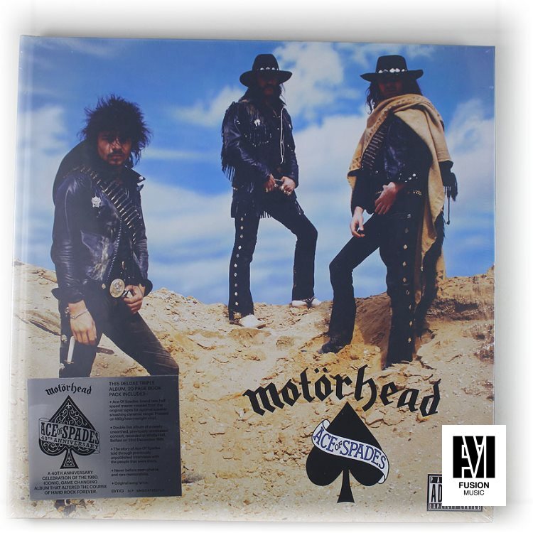 欧3LP Motorhead Ace Of Spades BMGCAT432TLP BMG /01350 Motörhead – Ace Of Spades BMGCAT432TLP EU Vinyl 3LP Deluxe