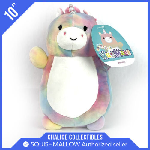 Squishmallows Kellytoy Plush Hug Mees Bevalee the Unicorn 10" NWT New with Tag