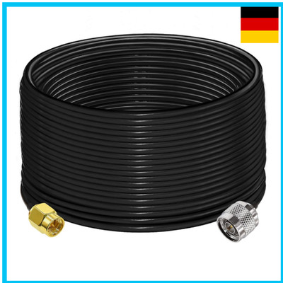 TUOLNK RG58 Koaxialkabel SMA zu N 20m 50 Ohm Antennen