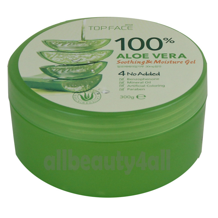 100 Pure ALOE VERA SOOTHING MOISTURE GEL 300ml 10.58oz Made in Korea EBG