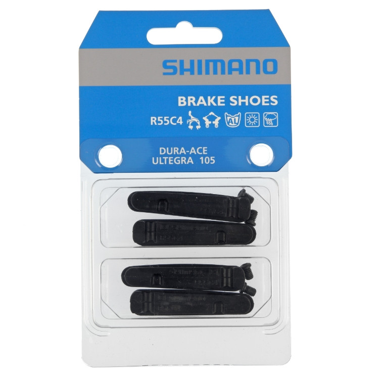 2x Pairs Shimano R55c4 Brake Pad Inserts To Suit Alloy Rims Br-9000 Genuine