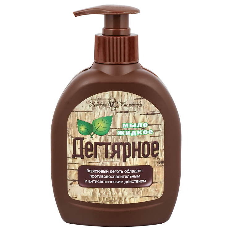 300 ml Flüssigseife Birkenteer Seife Spenderflasche Degtjarnoe дегтярное мыло 