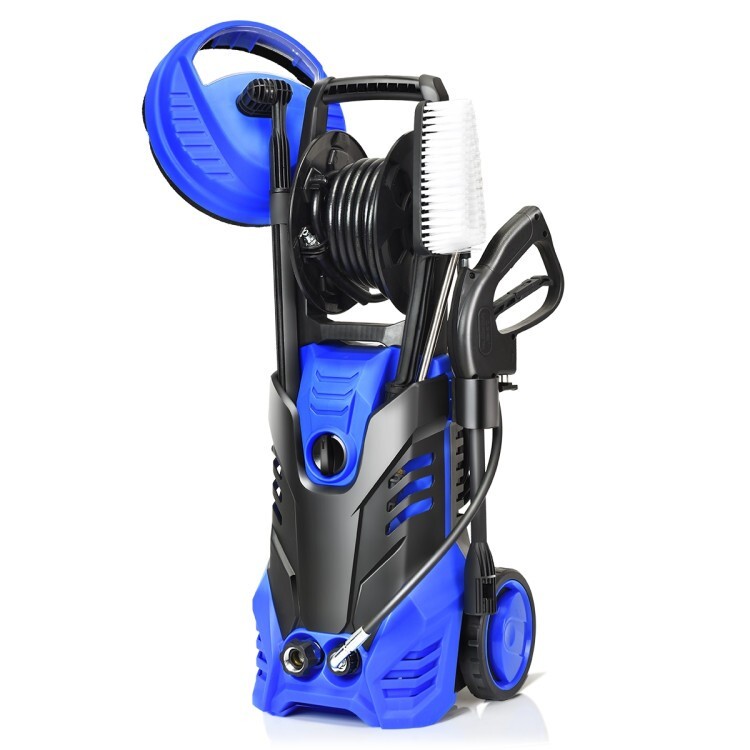 3000 PSI Electric Pressure Washer Car Washer Cleaner Portable Wheels w/Hose Reel
