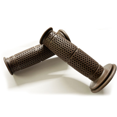 Universal 7/8''Dark Brown Handlebar Grips, Cafe Racer, Custom Motorcycle