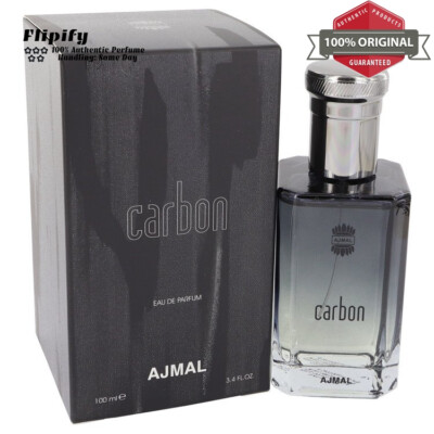 Ajmal Carbon Cologne 3.4 oz EDP Spray for Men by Ajmal