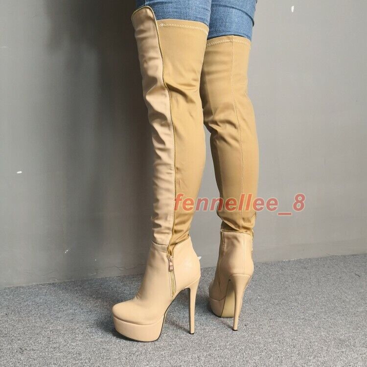 【本日削除】【即日発送】High Sole Design Heel Boots CLEL】High Sole Design Heel Boots/ハイソール デザイン ヒール
