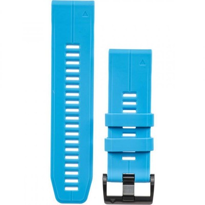 Cinturino GARMIN FENIX 5X PLUS 010-12741-02 Silicone Azzurro Quickfit 26mm