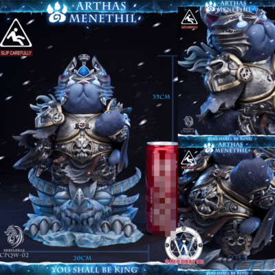 Leviathan Coreplay WOW Arthas Cosplay 1/6 Resin Model Painted Statue 12''H