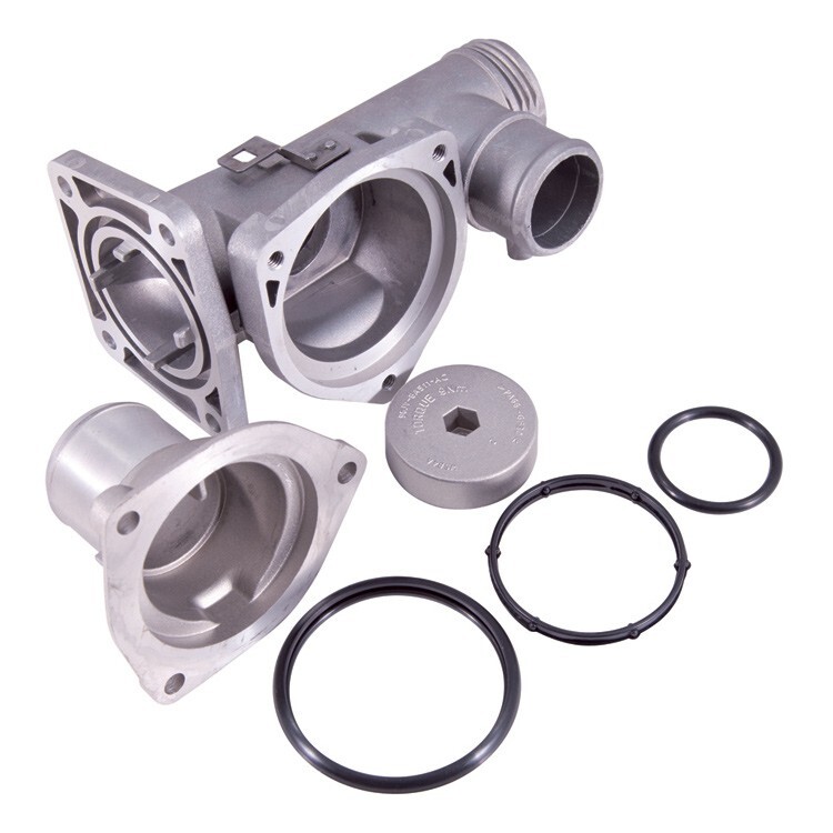 エアコン BLACK CAT JAGUAR XJ8 THERMOSTAT HOUSING UPGRADED ALLOY X308 XK8 X100