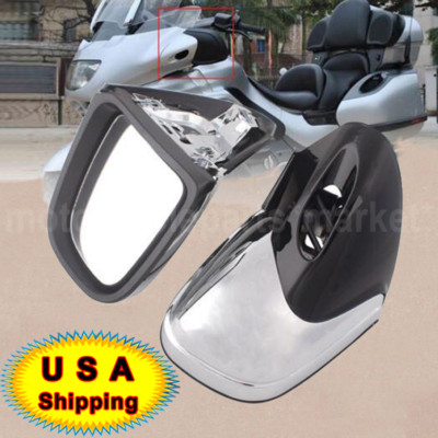 Motorcycle Part Pair Chrome Rearview Side Mirror For BMW K1200 LT 1200 1999-2008