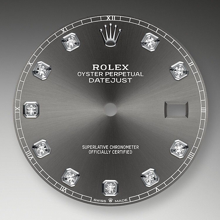 Pre-owned Rolex Datejust 41, Rhodium Diamond, Oyster, Ref 126334, Complete Unworn 2023