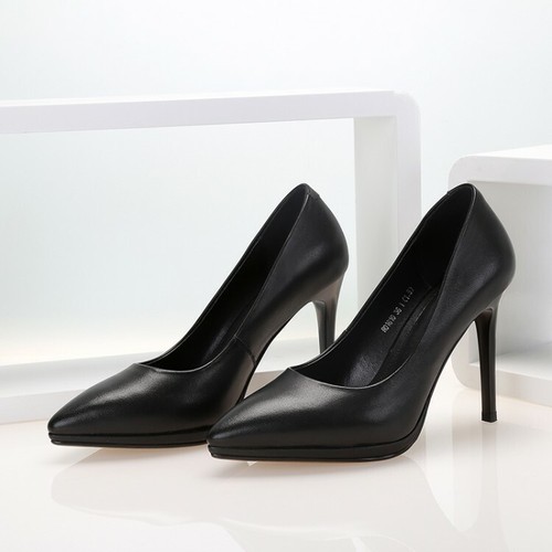 Sexy OL Lady Leather Comfort Shoes Hostess Waitress ...