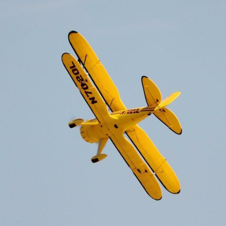 Dynam Waco YMF 5D EPO 1270mm gelb PNP Doppeldecker Brushless LiPo RC Flugzeug
