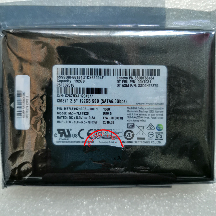 Samsung 192GB SSD CM871 SATA 3 Solid State Drive MZ-7LF1920