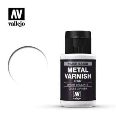 Vallejo Metal Color Acrylic Hobby Paint / Metal Varnish / Primer : 32 ml Bottles