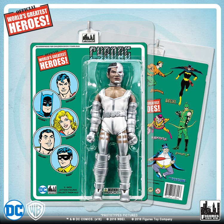 Official DC Comics Cyborg 8 inch Action Figure on Retro