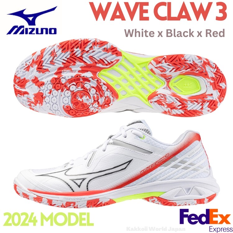【YANSHAN LIAO】WAVE CLAW 3 27.5 cm Mizuno Wave Claw 3 Wide (Black) - JoyBadminton