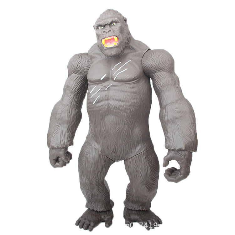 King Kong Pvc Action Figure 17 7 Height Black Gorilla In Skull
