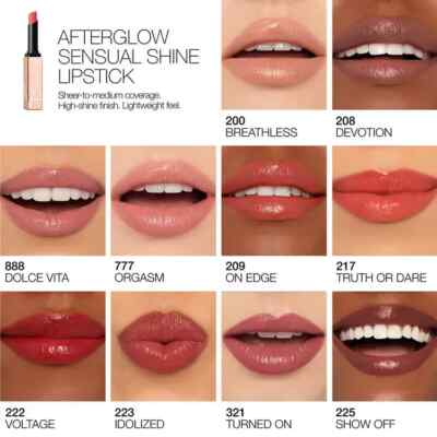   NARS Afterglow Sensual Shine Lipstick .05 oz. New Boxed ~Choose Shade ~  