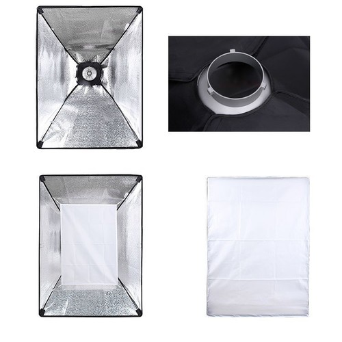 US 2*Godox 60x90cm 24"x35" Rectangular Bowens Softbox for Studio Flash Speedlite