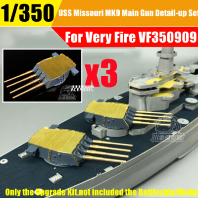 1/350 USS Missouri BB-63 MK9 Main Gun Metal Detail-up Set for Very Fire VF350909