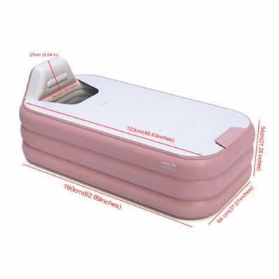Portable Automatic Inflatable Bathtub Folding Portable Adult Kids Home SPA Tub