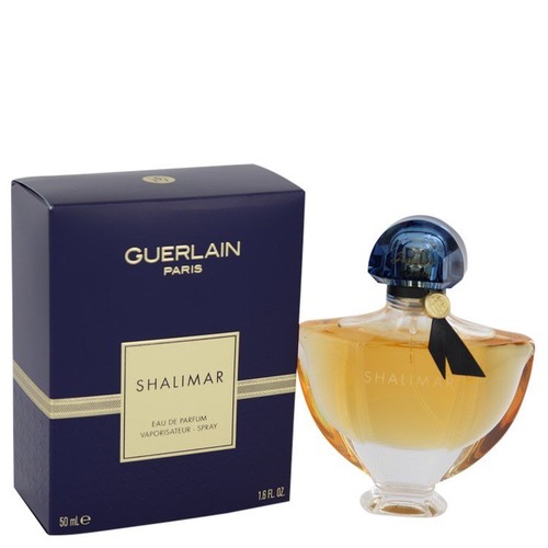 Vintage Guerlain Shalimar Eau De Cologne 6 oz Bottle with Glass