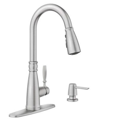 Moen 87162SRS Boman Pulldown Kitchen Faucet Spot Resist Stainless