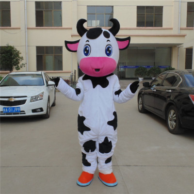 Advertising Cow Mascot Costume Suits Cosplay Parade Party Game Dress Outfits UK