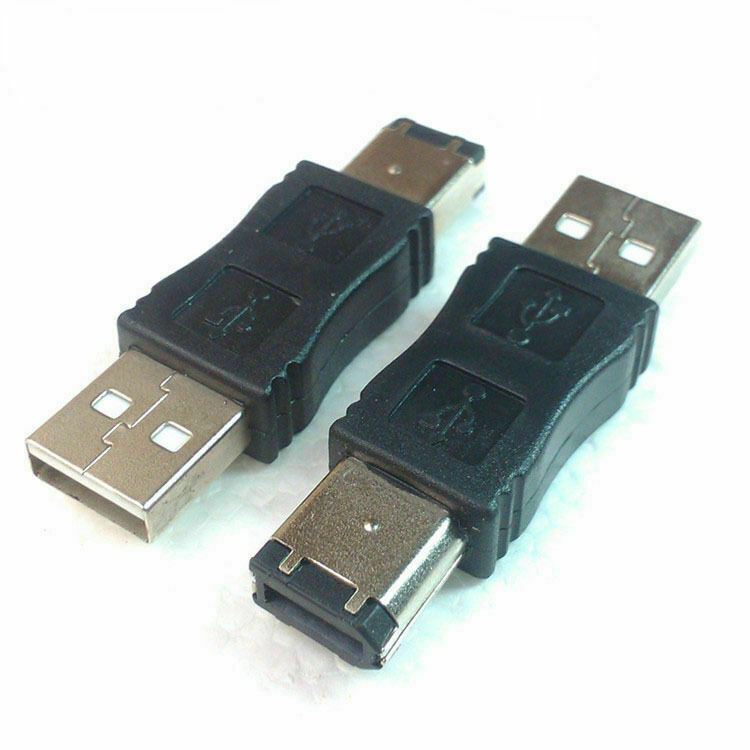 Firewire IEEE 1394 6 Pin Male to USB 2.0 A Male Adaptor Convertor