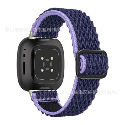 For Fitbit Versa 3/Fitbit Sense Watch Band Soft Woven Nylon Sport Strap Wrist