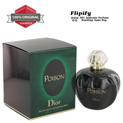 POISON Perfume by Christian Dior EDT Spray for Women 3.4 1.7