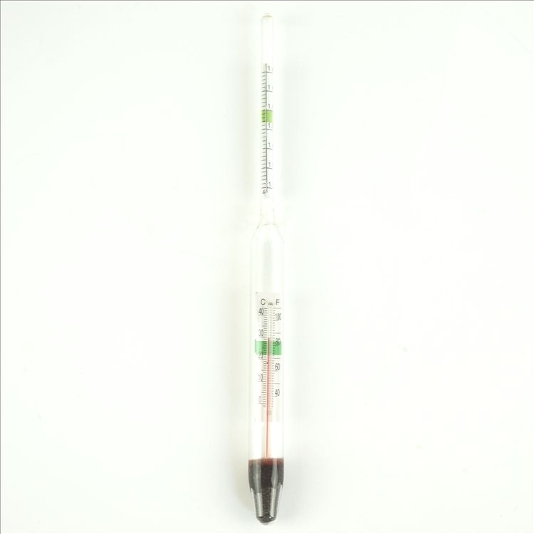 1PC Aquarium Glass Hydrometer with Thermometer Salt Marine Salinity