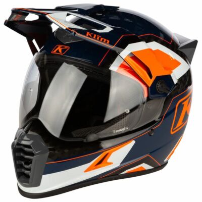 NEW KLIM KRIOS PRO RALLY ORANGE CARBON FIBER ADV MOTORCYCLE HELMET SIZE XL