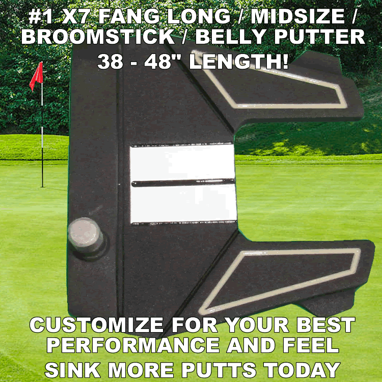 OVERSIZE FANG LONG BELLY BROOMSTICK GOLF PUTTER 38 39 40 41 42 43 44 45 46 47 48