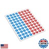 3 Sheets 15mm L and R Stickers for Marking Left and Right Direction Indicator Sticker English and Chinese Stickers Printed with 'L' 'R' '左' '右' Waterproof L R Label Stickers, Blue L and Red R