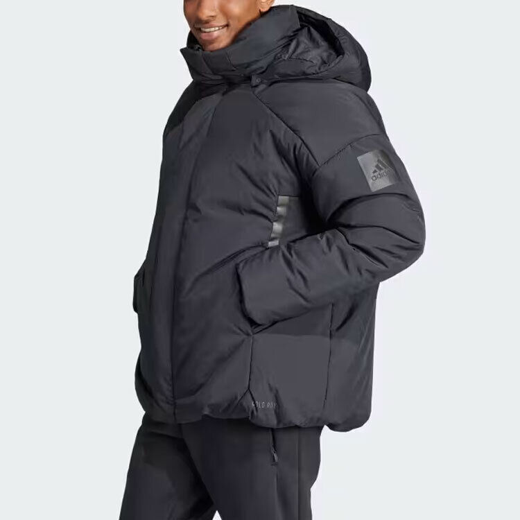 Pre-owned Adidas Originals Myshelter Cold.rdy Hooded Down Jacket - Ik3118 In Black