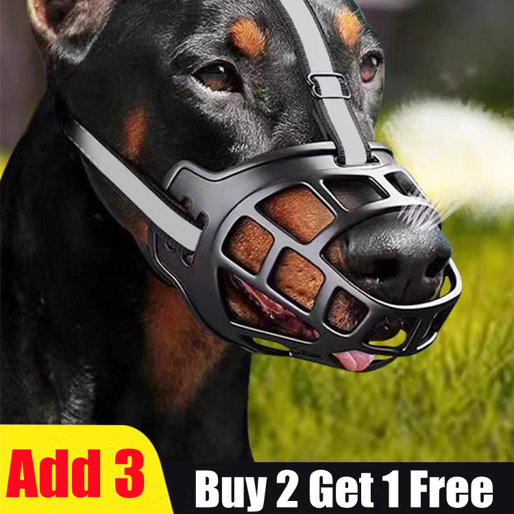 Dog Muzzle For Small Medium Large And X-Large Dogs Breathable Basket Muzzles Uk