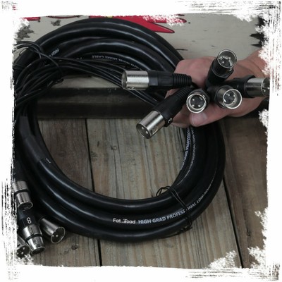 XLR Snake Cable (8 Channels) 20 FT by FAT TOAD | Patch Studio, Stage, Live Sound