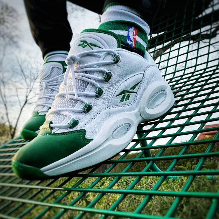 Reebok Question Low Green Toe GZ0367 Men's Basketball Shoes