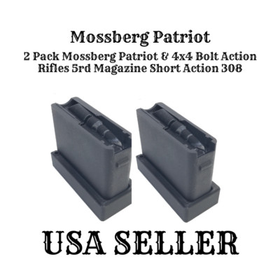  Fits Mossberg Patriot &4x4 Bolt Action Rifles 5rd Magazine Short Action 308 2PK