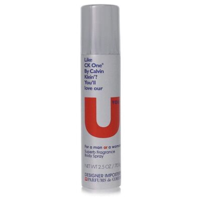 Designer Imposters U You By Parfums De Coeur Deodorant Body Spray 2.5oz/75ml