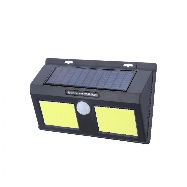 Lampada Led Luce Ricarica Solare Applique Parete Sensore Crepuscolare linq