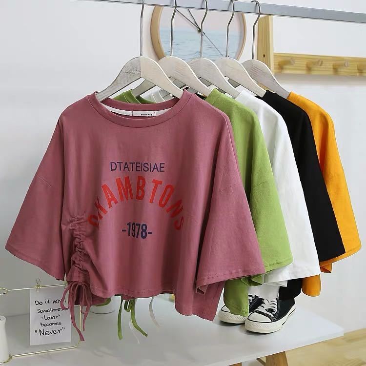 ◇ILLIGO◇ 129 Cupid Loose Crop T-Shirt Pink CHI-CTY - Chicago Legacy | Crop Top