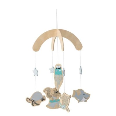 Bloomingville Mobile 56206315 Holz natur/hellblau