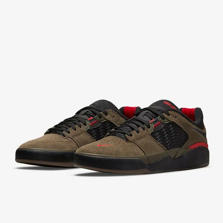 

Ishod Wair × Nike SB Light Olive DC7232-300 Кроссовки мужские US6-12, Коричневый, Nike SB