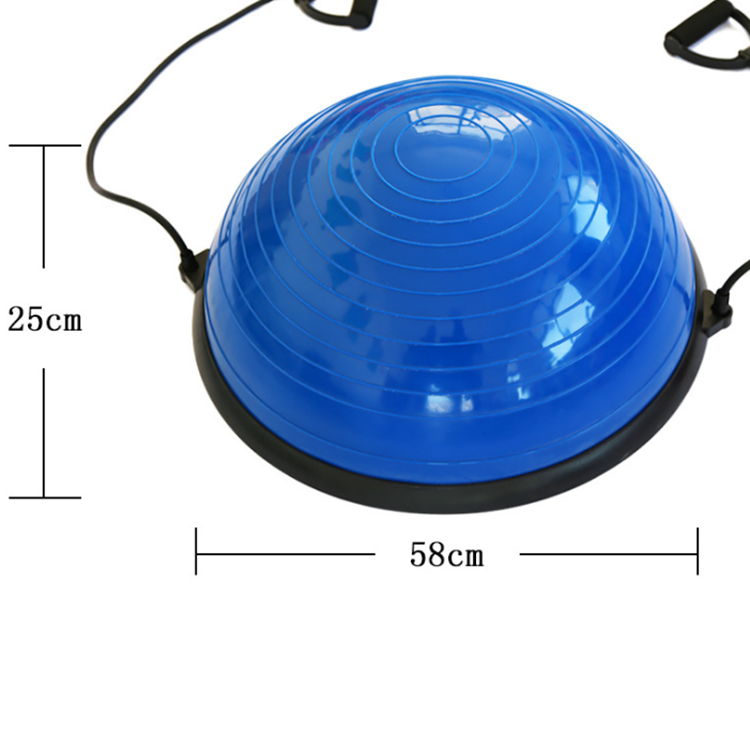 Half Ball Balance Trainer Stability Half Ball with Resistance Bands Blue 