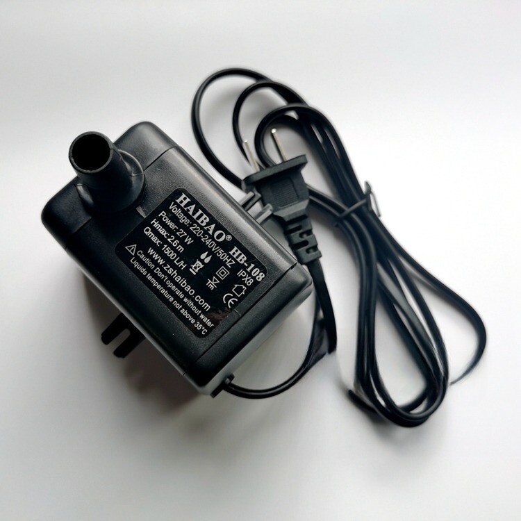 1PCS NEW HAIBAO HB-108 220V 27W Cooling Fan Ice Maker Water Pump 1500L/h 27W