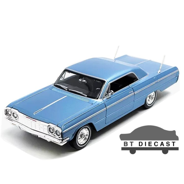 マイスト　1964 CHEVROLET IMPALA SS 1964 CHEVROLET IMPALA SS BLUE 1/26 DIECAST MODEL CAR BY