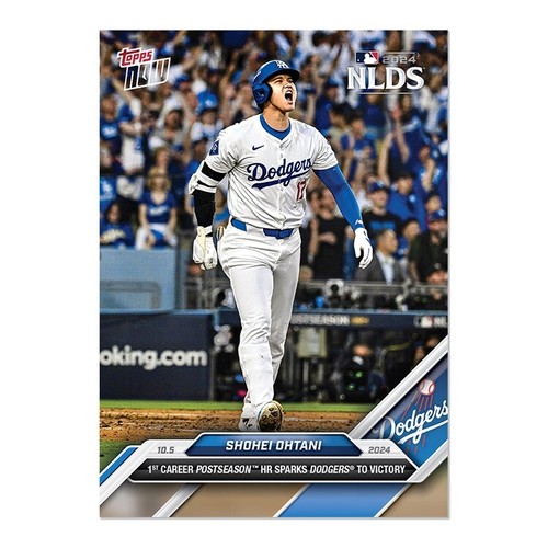Shohei Ohtani 1st Postseason HR - 2024 MLB Topps NOW Card
